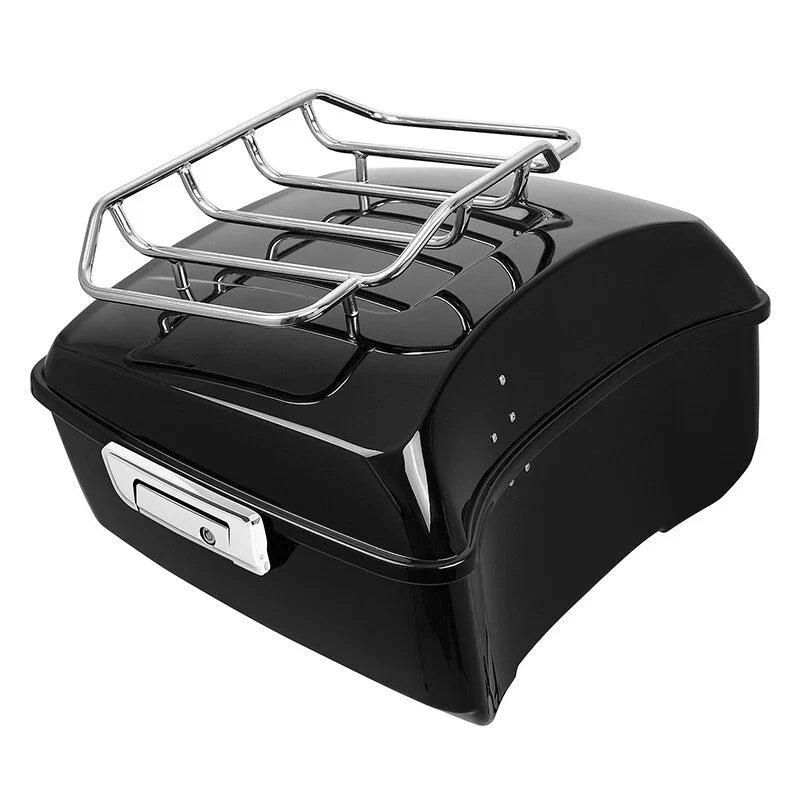 Gloss Black Trunk Luggage Rack for Harley Touring Electra Glide (2014–2026)