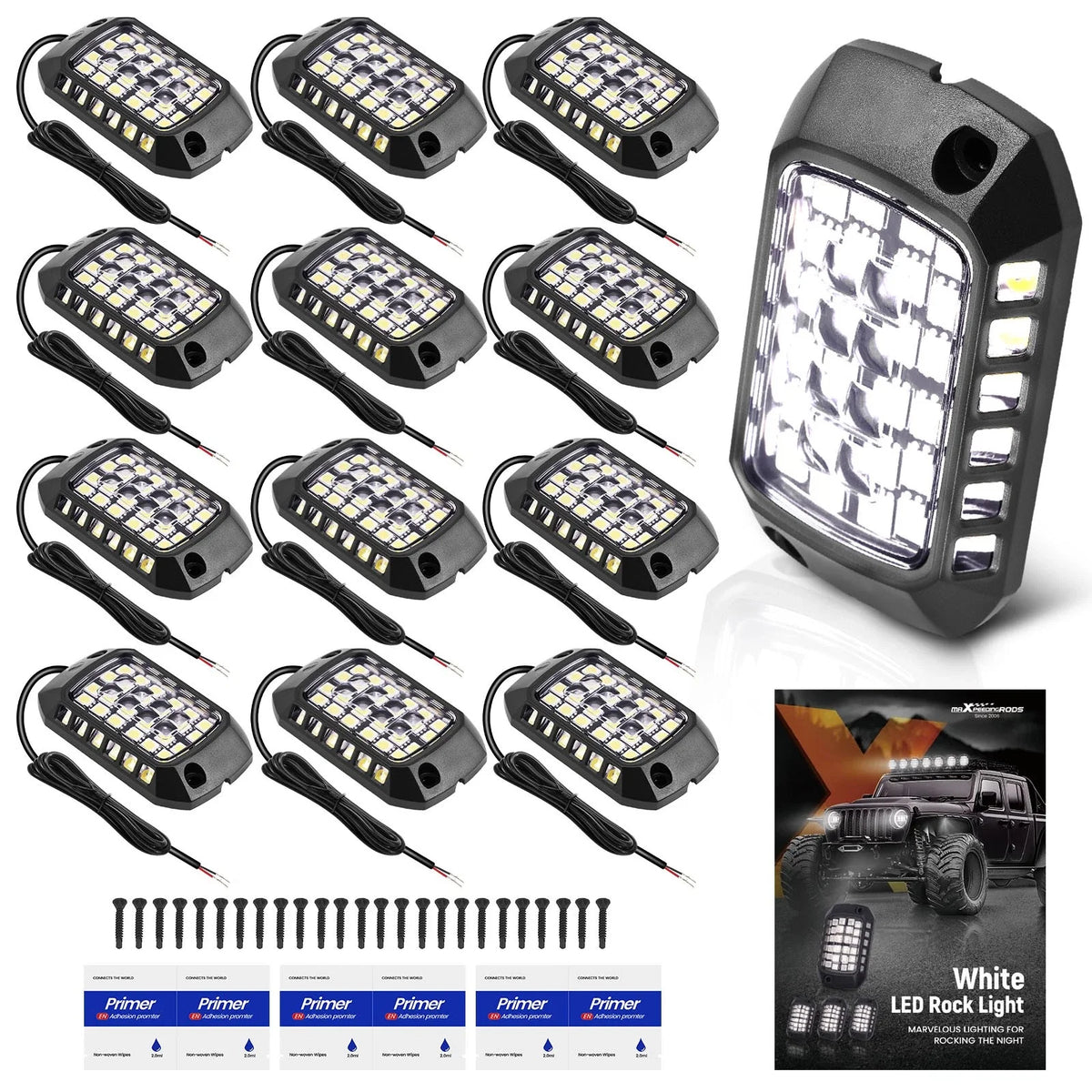 2X LED Rock Lights for Offroad Pickup Truck