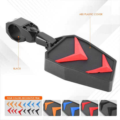 Side View Mirrors for UTVs with Roll Cage Clamp - Universal