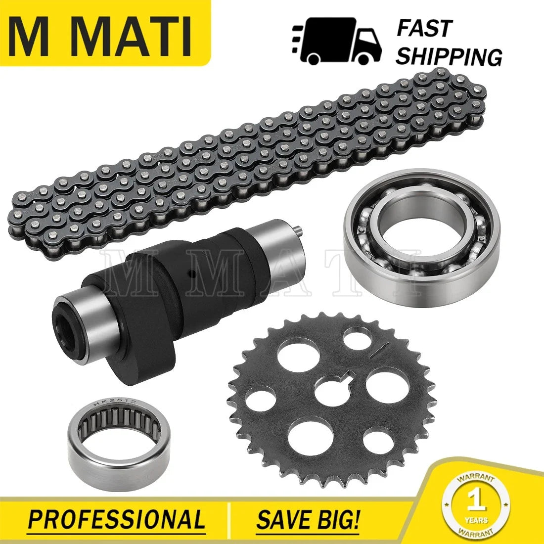 Camshaft Kit for Yamaha Moto-4 350 YFM350 (1989–1995) 5UH-12170-00-00