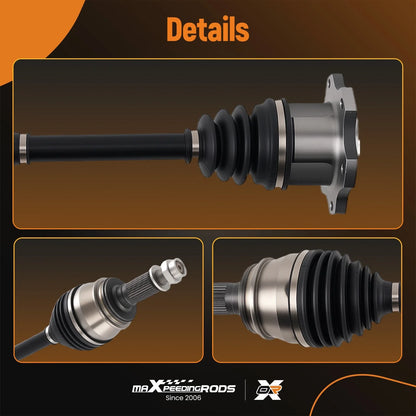 Set of 2 Front CV Axles for Chevy Suburban, Silverado 1500, GMC Tahoe 2007-2014