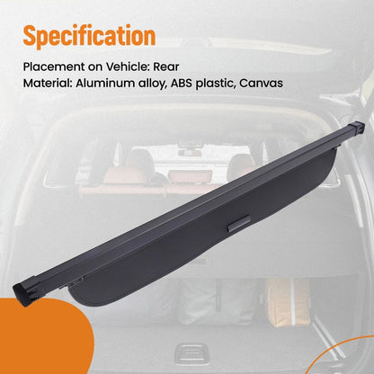 Black Load Parcel Shelf Cover for Subaru XV Crosstrek (2013-2017)