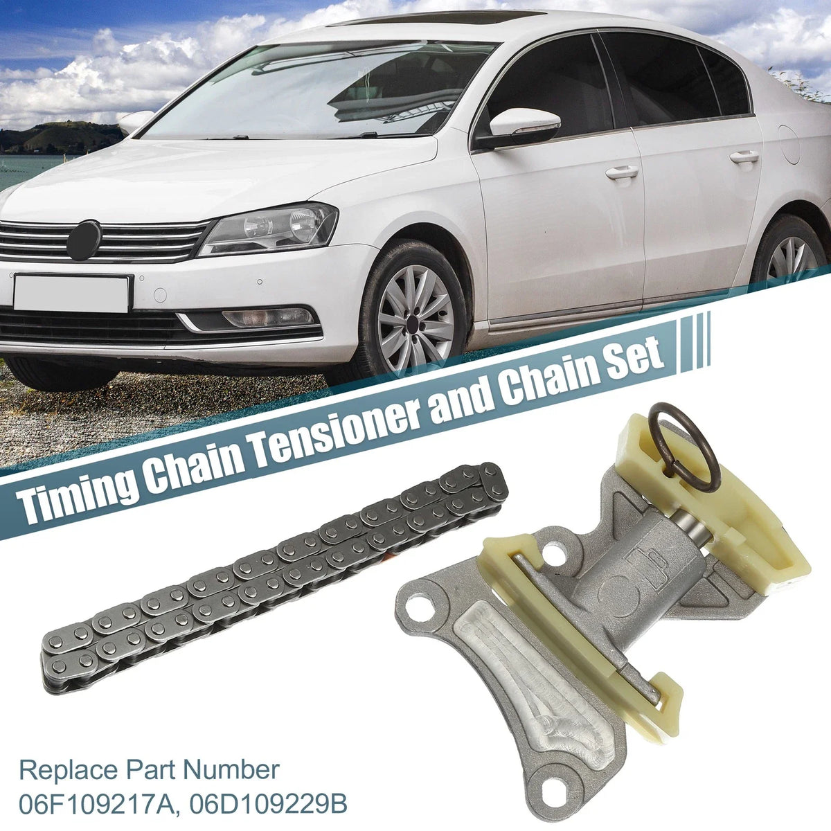 Timing Chain Tensioner Set for Volkswagen Jetta (2006–2010) 06F109217A 06D109229B