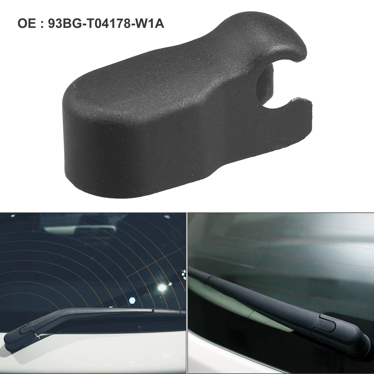 Rear Windshield Wiper Arm Nut Cap 93BG-T04178-W1A for Ford C-Max (2003–2007)