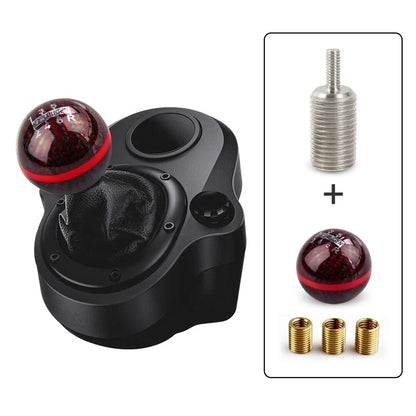 6 Speed Carbon Fiber Shift Knob with Adapter for Logitech G27 G29 G920 G923