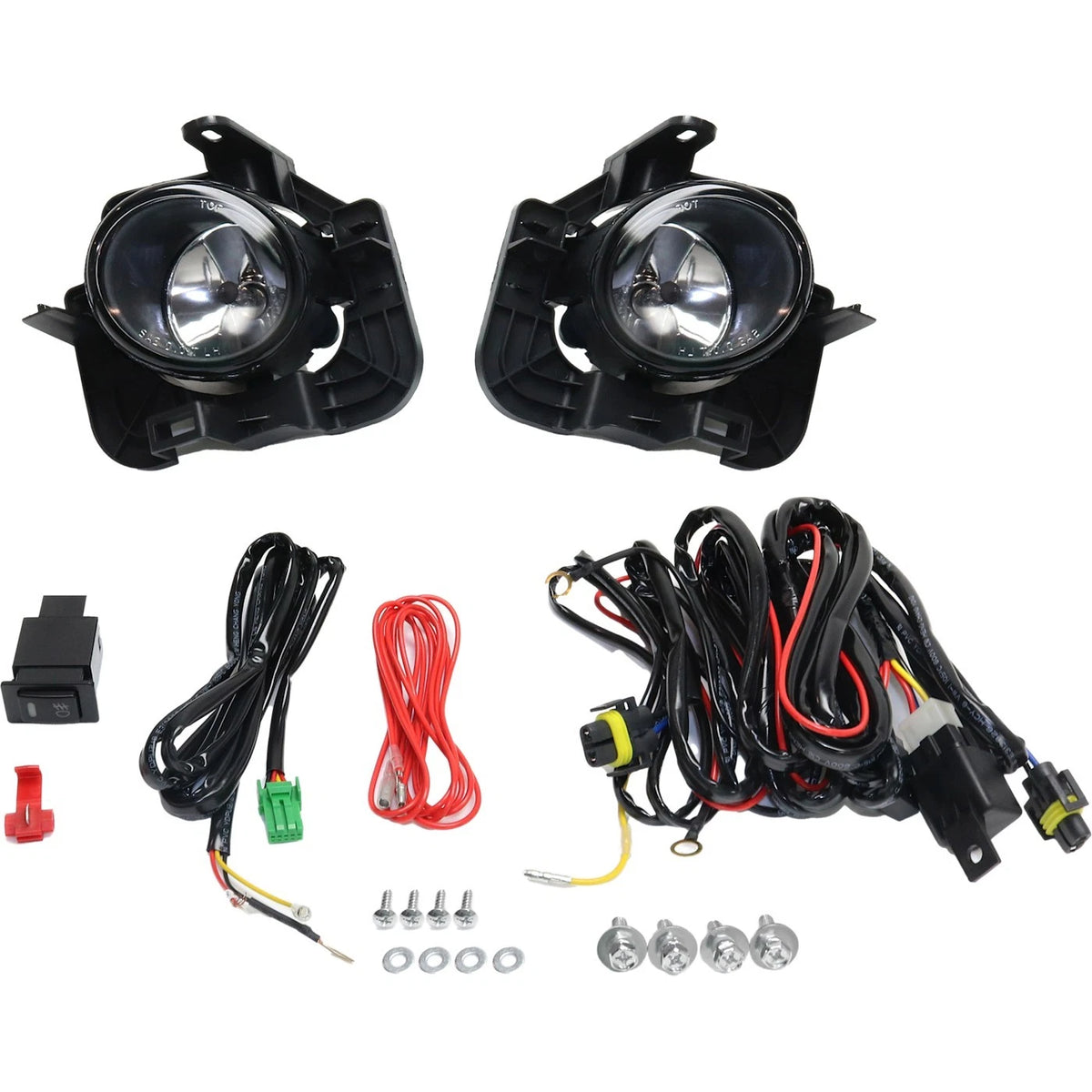 Set of 2 Clear Lens Fog Lights for Nissan Altima (2007–2011) LH & RH