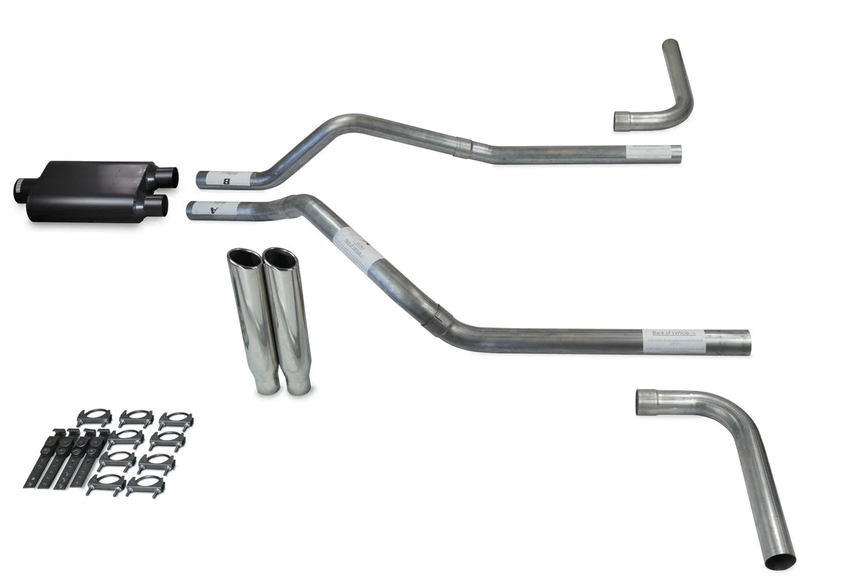 Exhaust Kit Dual 2.5" 2 Chamber Side Exit for 1992-1994 Chevy Blazer
