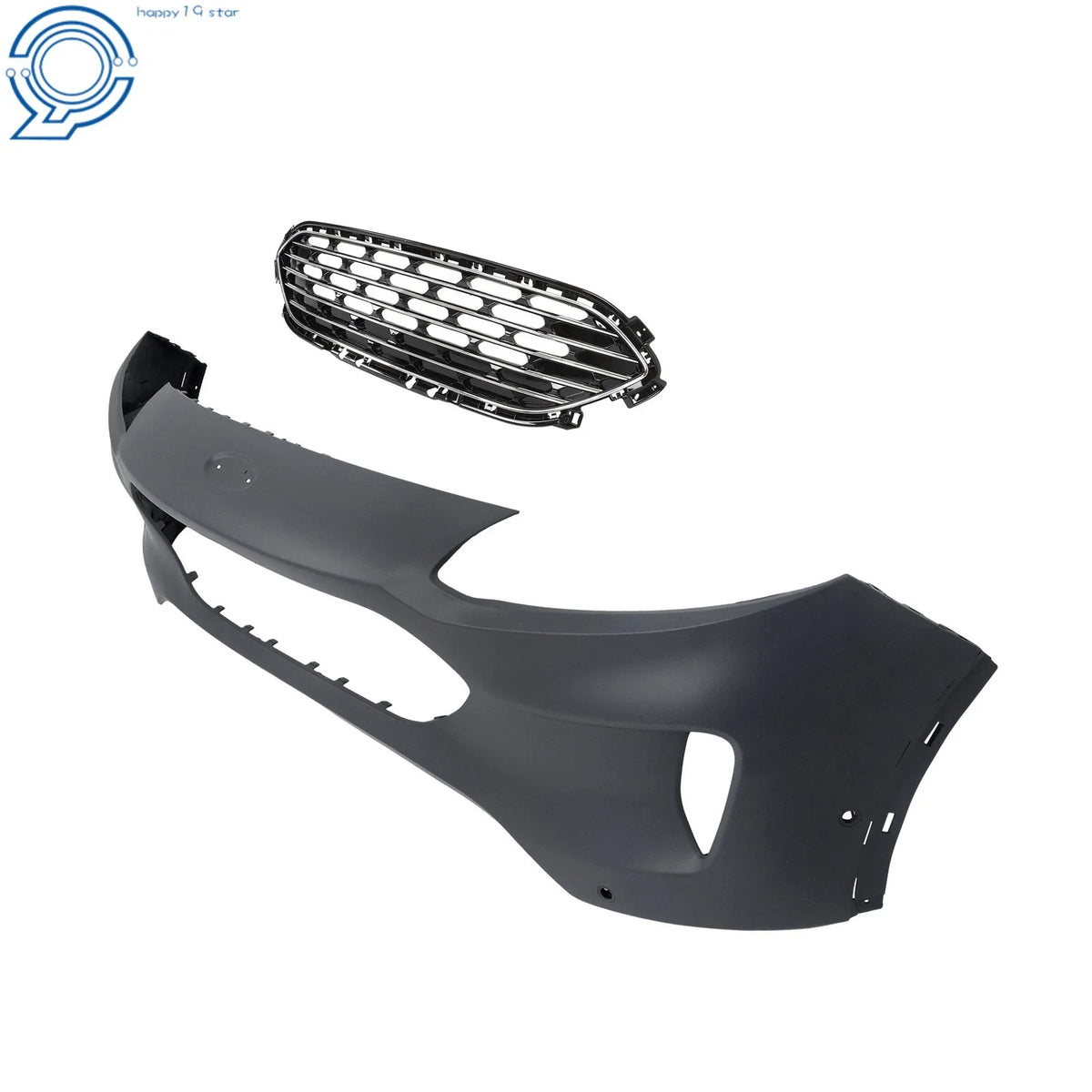 Front Bumper Assembly & Chrome Grille for 2020–2022 Ford Escape