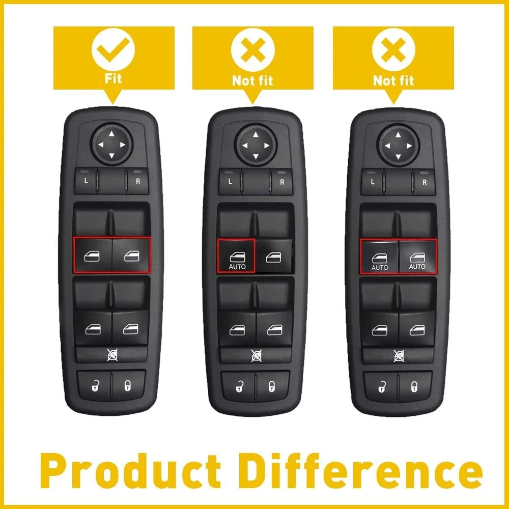 Power Window Switch Control Left for Chrysler Jeep (2013-2015)