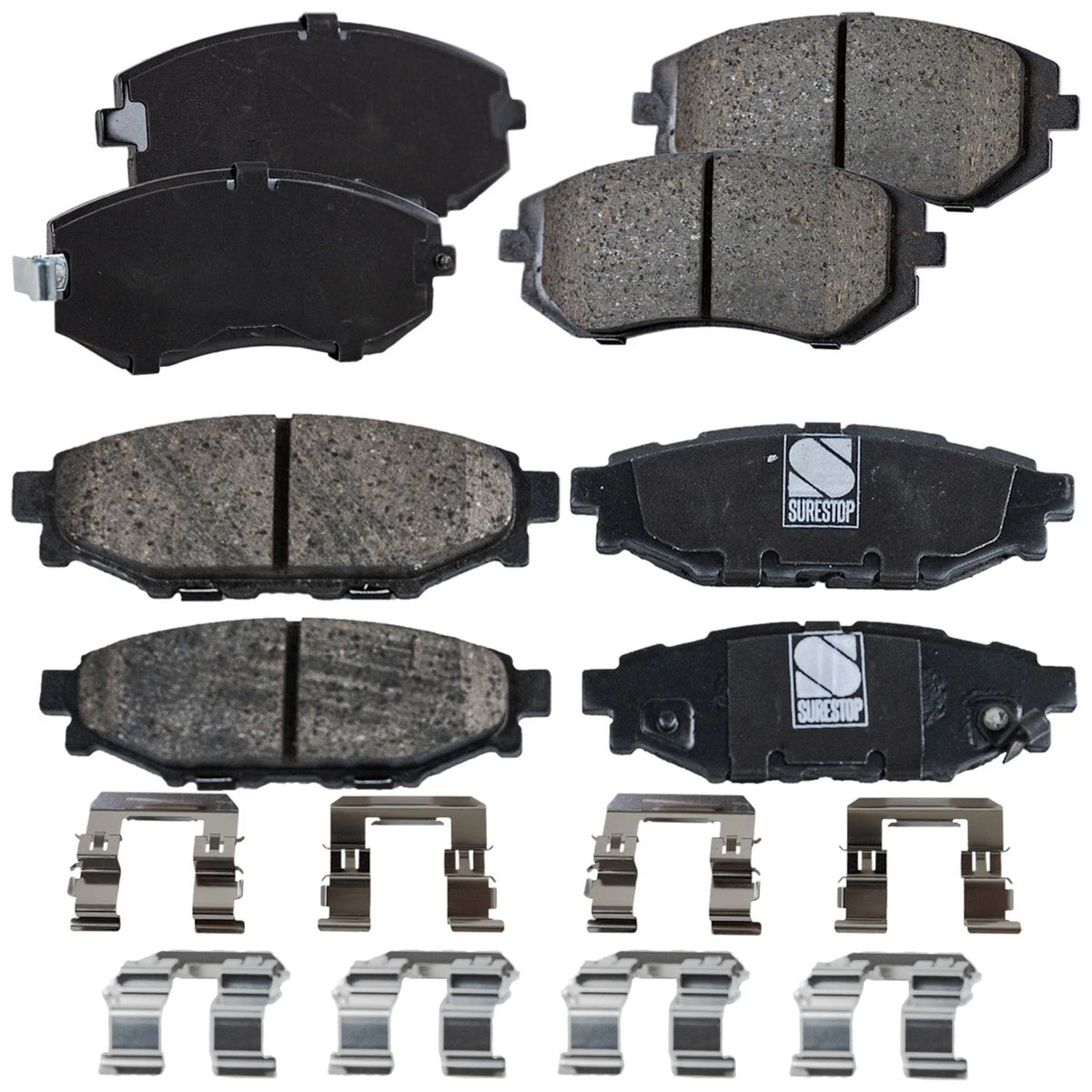 Set of 4 Front & Rear Brake Pads for Subaru Outback Forester (2009–2010)