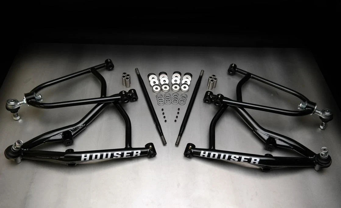 Houser +1" XC Long Travel A-Arms & Elka Stage 4 Shocks for 450R (2004–2009)