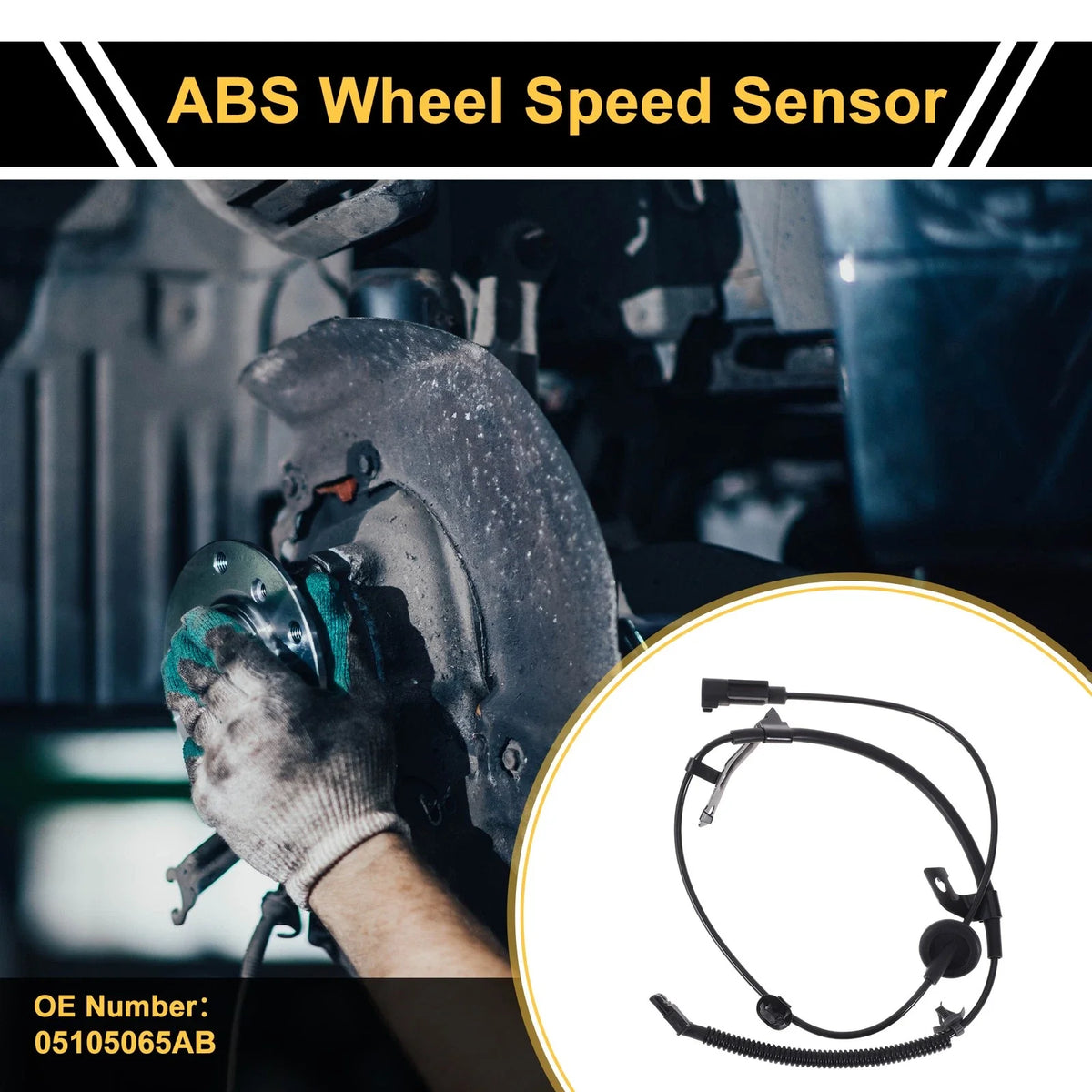 ABS Wheel Speed Sensor No. 05105065AB for Dodge Caliber (2007–2012)