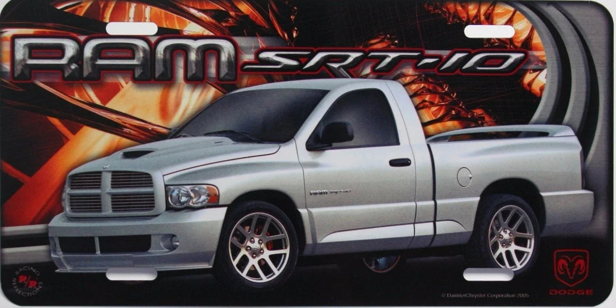 License Plate Decal for Ram Truck SRT RT (1968–1969)