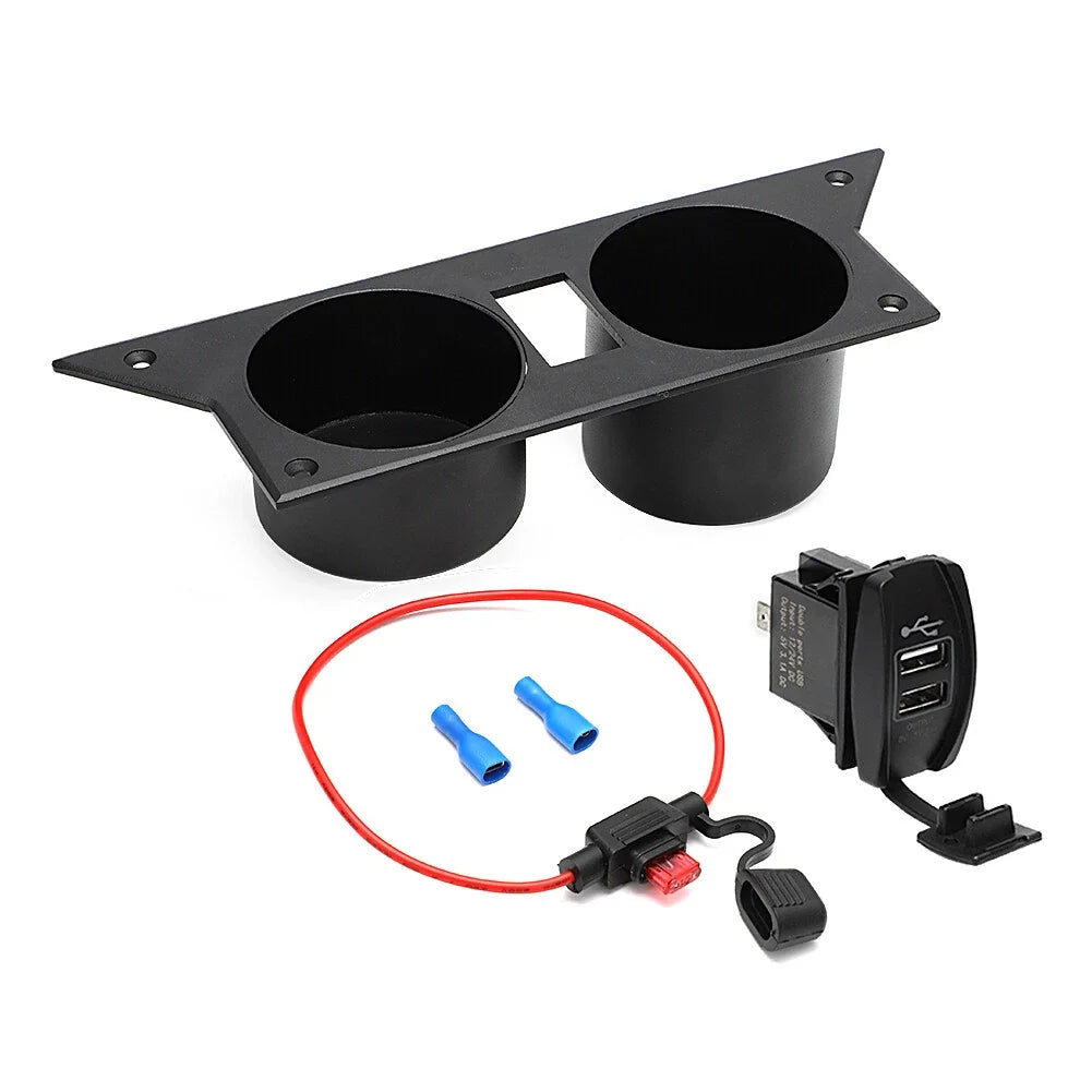 USB Charger Ash Tray Center Cup Holder for 1982-1992 Chevy Camaro