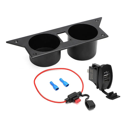 USB Charger Ash Tray Center Cup Holder for 1982-1992 Chevy Camaro