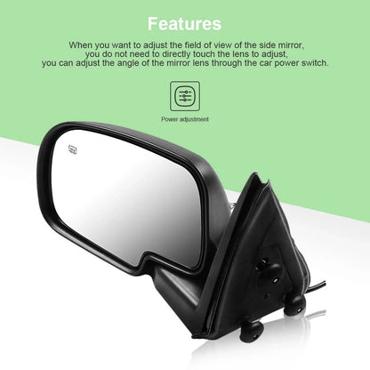 Manual Folding Driver Mirror Heated for GMC Chevy 2000-2002