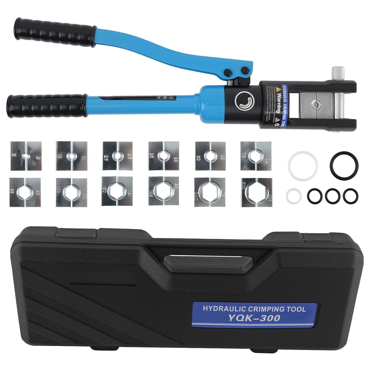 16MT Wire Crimping Tool for Battery Cables (Chrome Plated Dies)