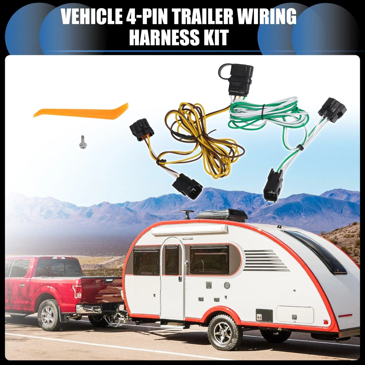 4-Pin Wiring Harness Kit for Dodge Ram 1500 (1995-2001) Trailer