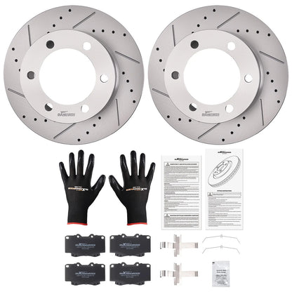 Front Brake Pad and Rotor Kit for Tacoma (1999-2004)