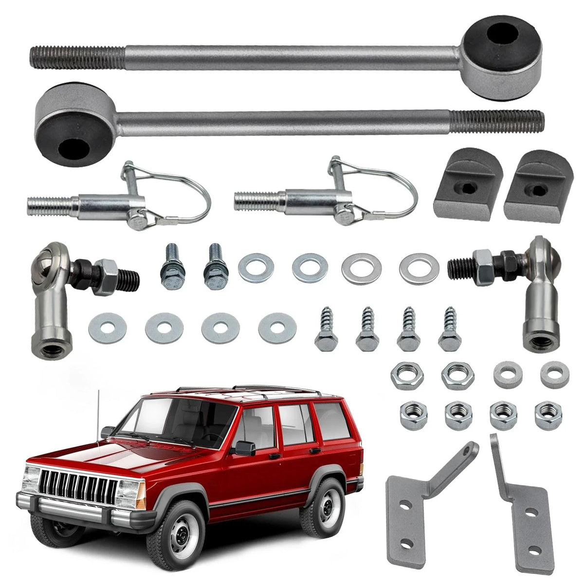 Sway Bar Links Quick Disconnect for 1984-2001 Jeep Cherokee XJ ZJ 3.5-6" Lift