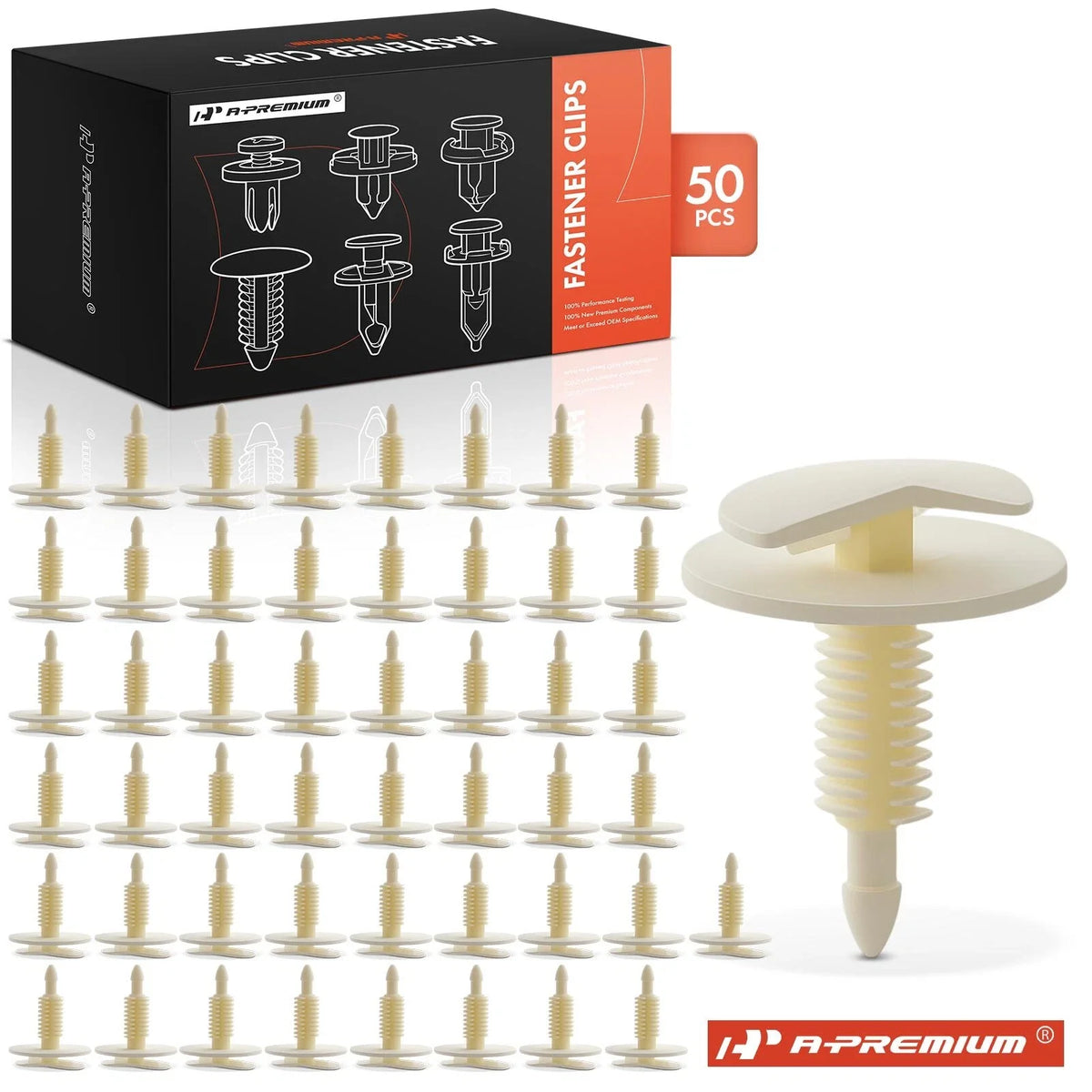 50x Nylon Trim Panel Retainer Clips for Ford Lincoln