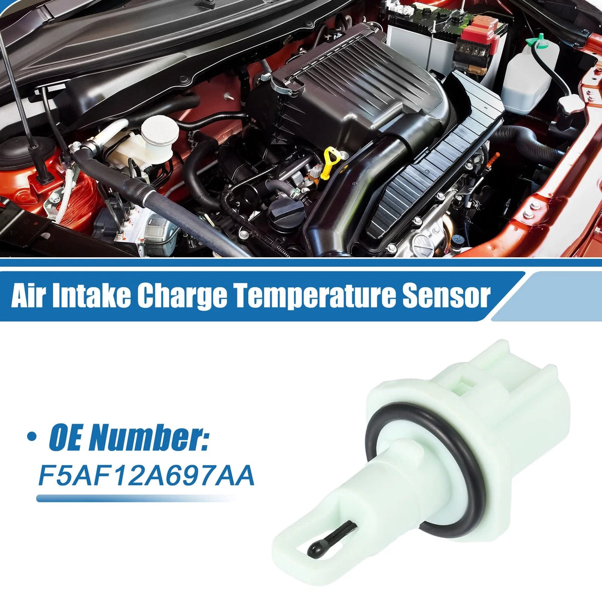 Air Intake Temperature Sensor No.F5AF12A697AA for Ford Bronco (1996)