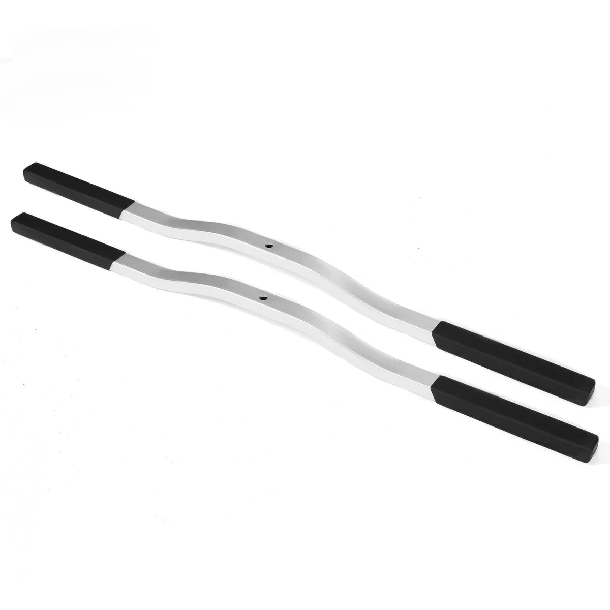 Snowmobile Trailer Tie Down Bars - 2X Universal with Black Boots