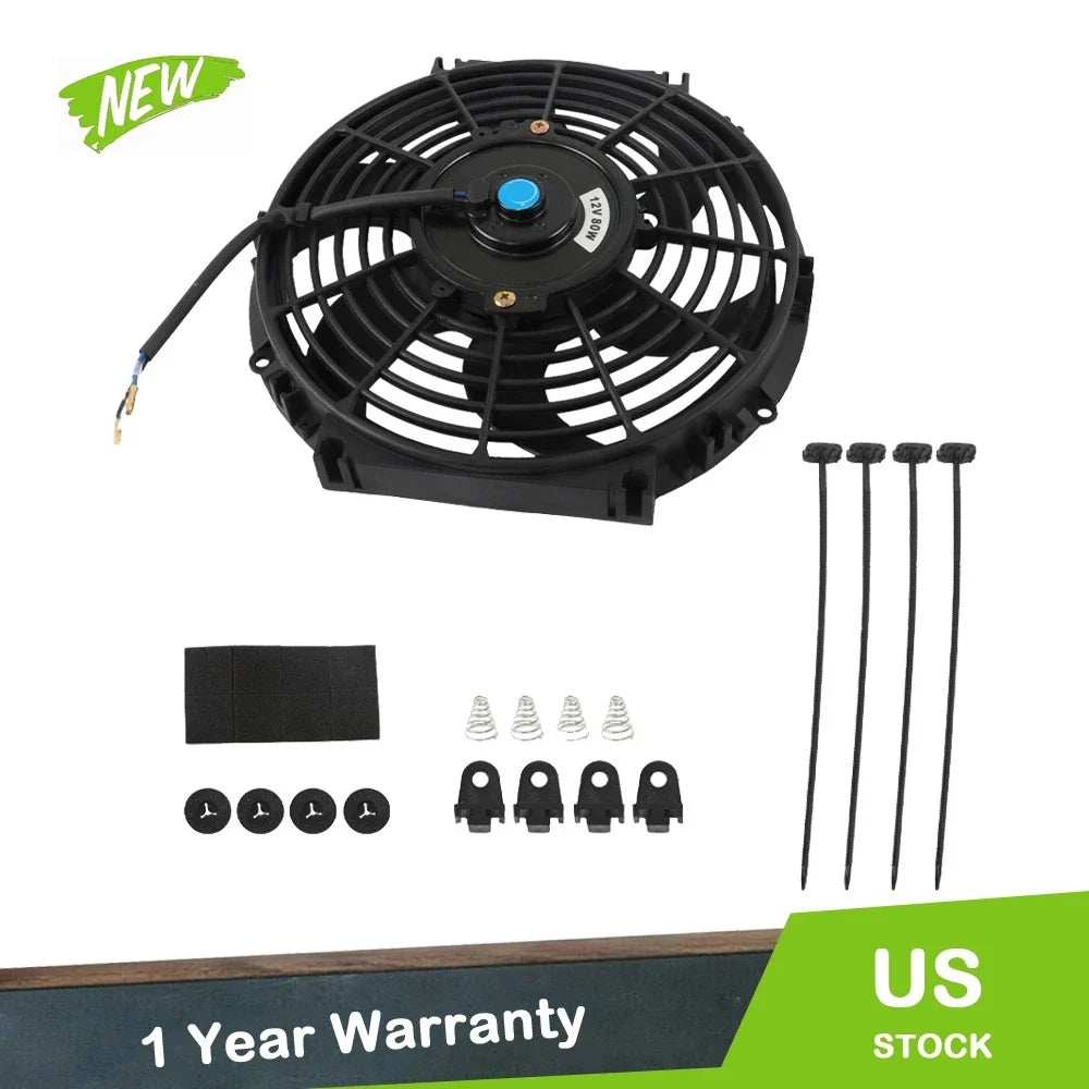 10 Inch 12V Universal Cooling Fan Assembly for Radiators