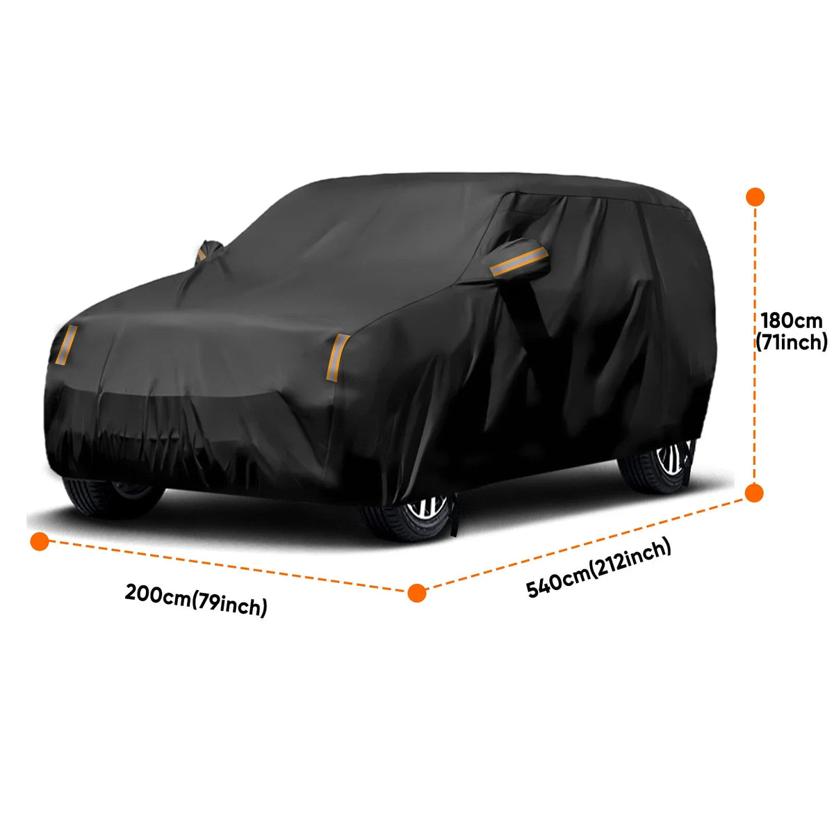 2XL Full SUV Car Cover for 5.1m-5.4m (Waterproof, Windproof, UV Protection)