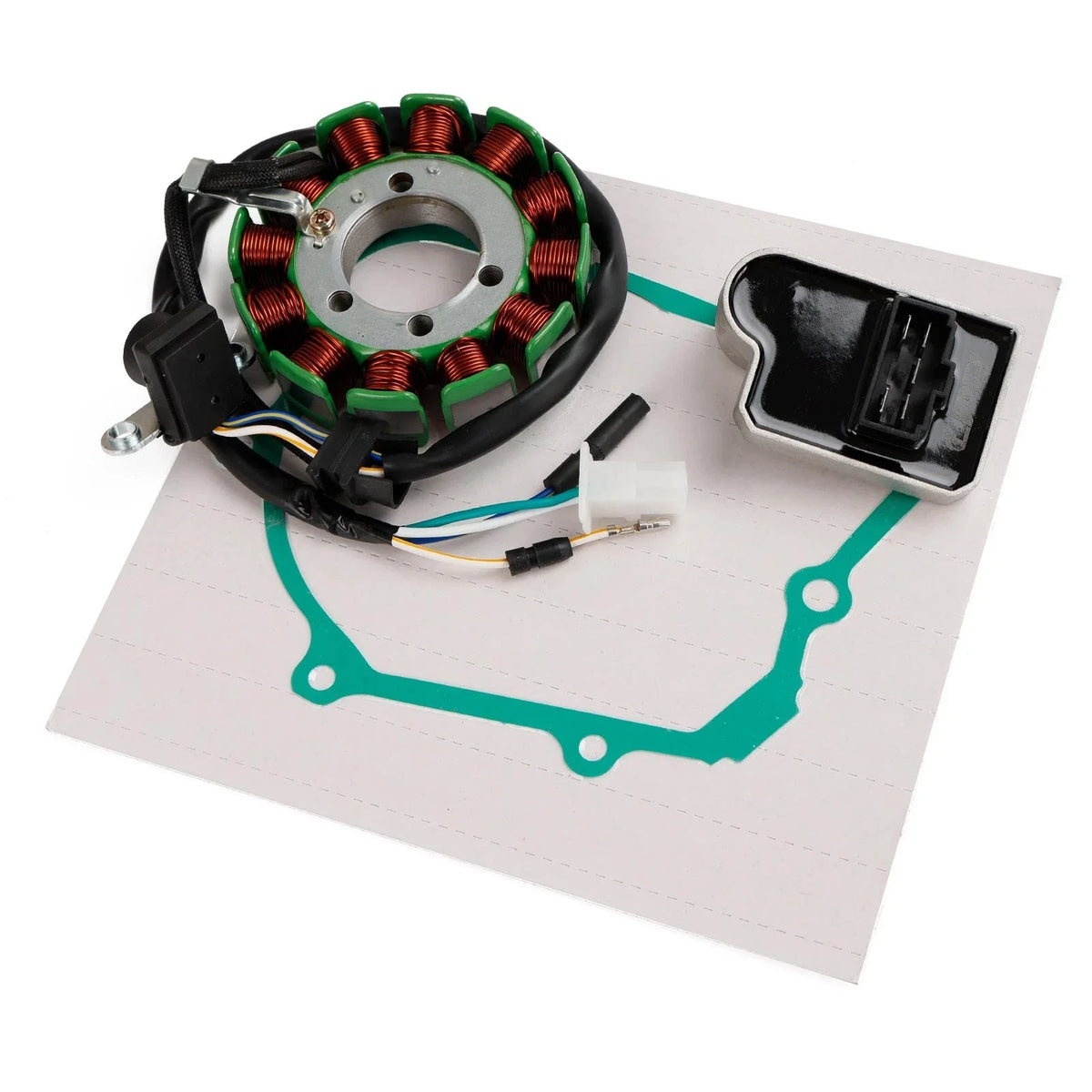 Magneto Stator + Voltage Rectifier + Gasket for Honda CRF 110 F (2019–2023)