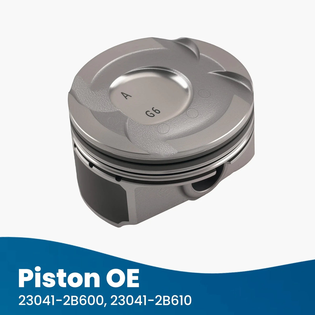 4Pcs Piston & Rings Kit 23041-2B600 for Hyundai Kia Accent Rio 1.6L (2012–2016)