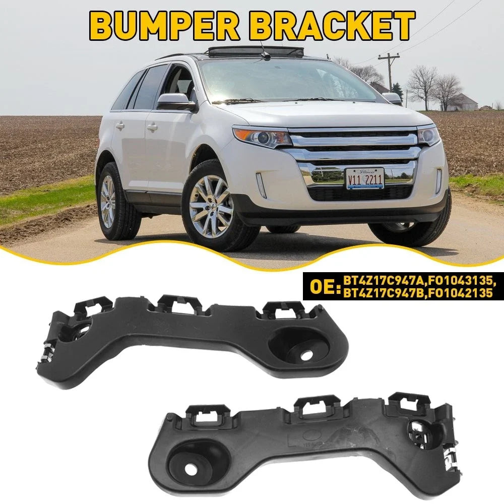 Bumper Bracket Set for Ford Edge (2011–2014) Front Driver & Passenger Side