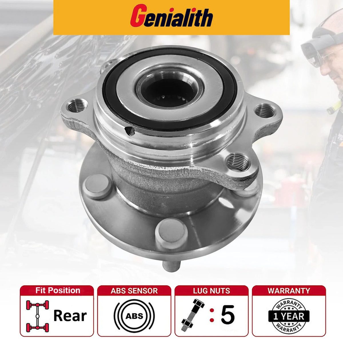 Set of 2 Rear Wheel Bearing Hubs for 2005–2009 Subaru Legacy Outback