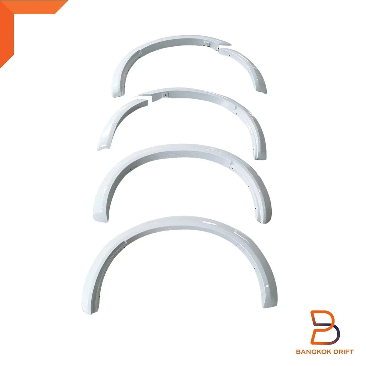 3" Fender Flares in White for Isuzu D-Max Ute 2020-2023