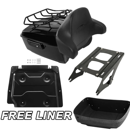Base Plate Trunk Pad Mount Rack for Harley Road Glide Electra 2014-2026