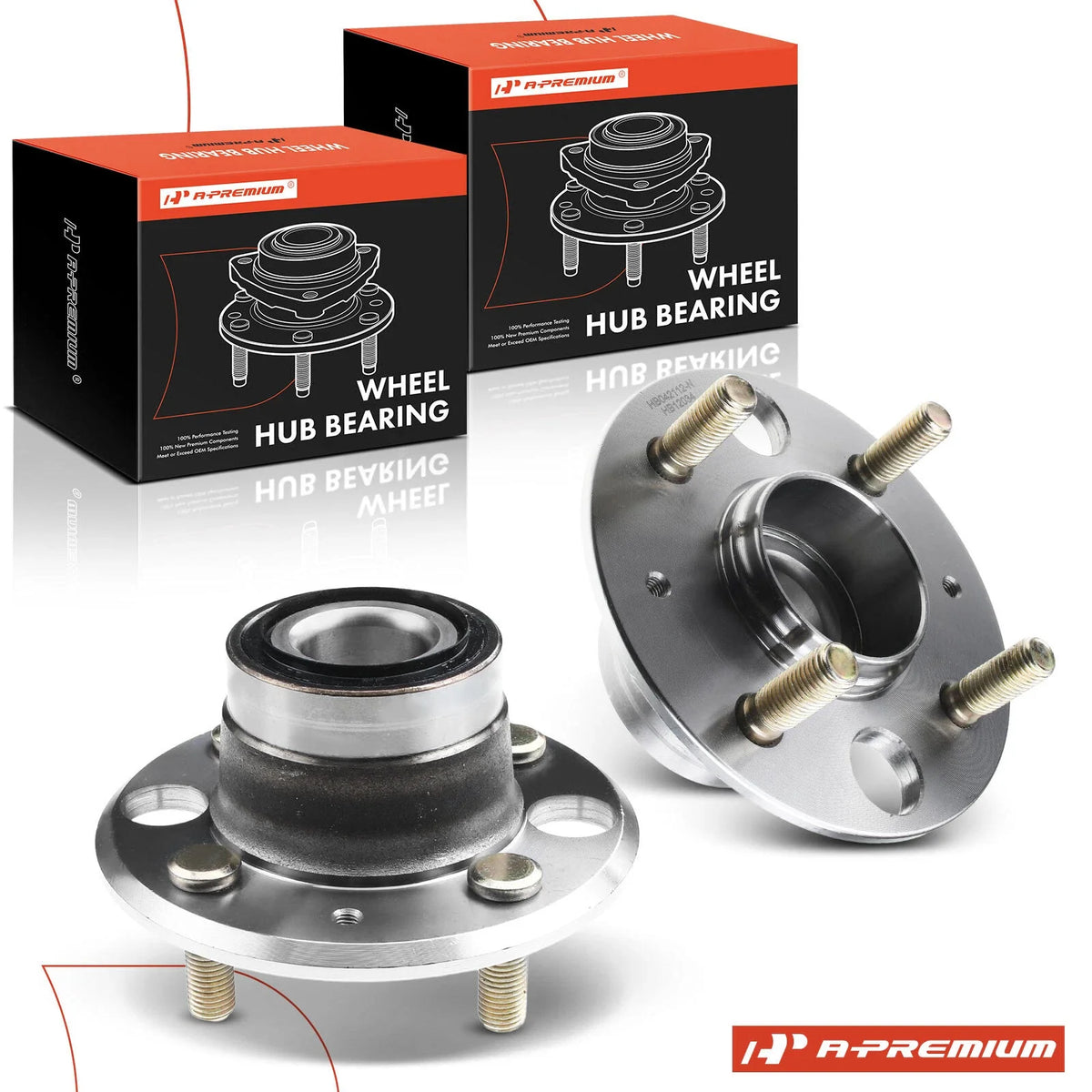 2X Rear Wheel Hub & Bearing Assembly for Honda Civic (1992–1995, 1999–2000)