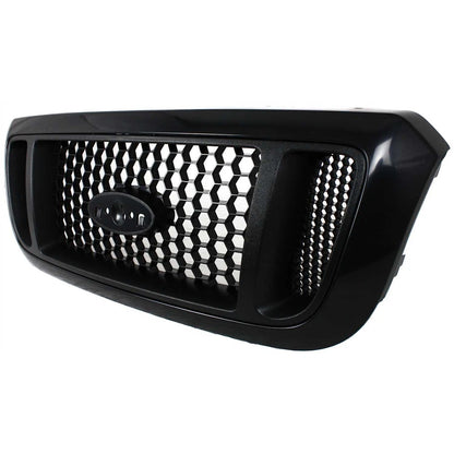 Grille for Ford Ranger (2004–2005) Textured Black Shell with Silver Insert