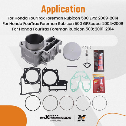 Piston Gasket Cylinder Kit for Honda Foreman 500 2001-2009