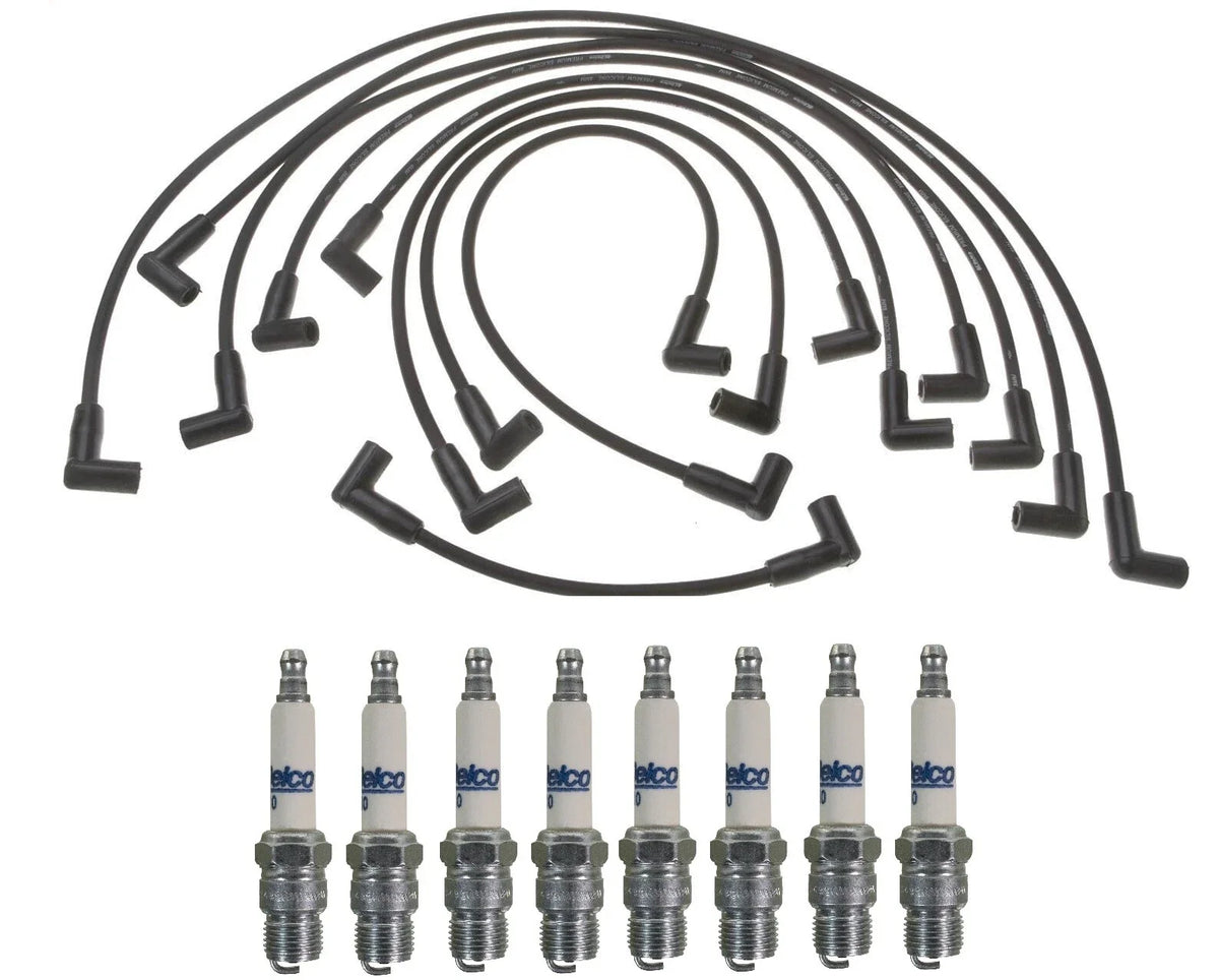 Pro Ignition Wire Set & 8 ACDelco Spark Plugs for Chevy GMC V8