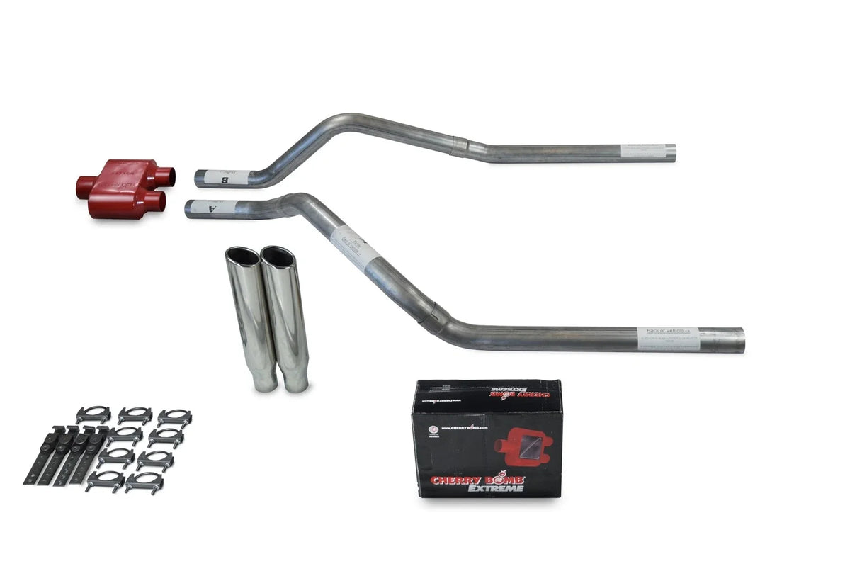 Dual Exhaust Kit for GMC Jimmy (2000–2004) - 2.5" Clamp on Tips