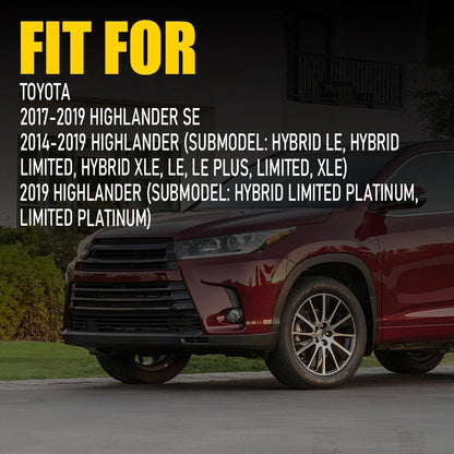 Rear Bumper Reflector Lamp Case for Toyota Highlander (2014–2019)