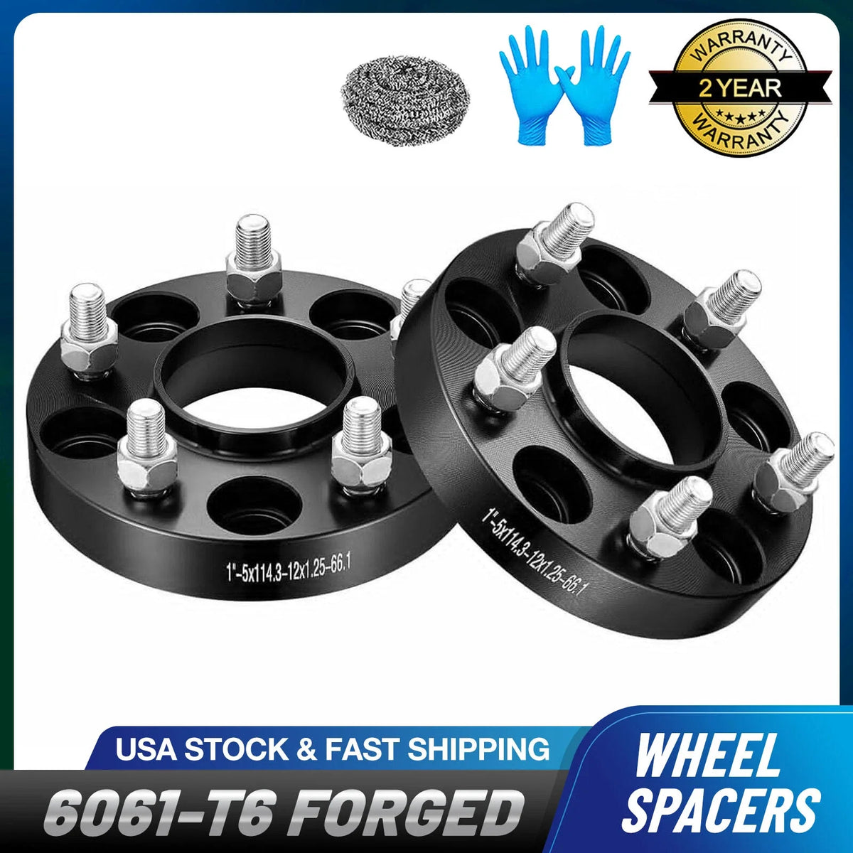 Set of 2 Hubcentric Wheel Spacers for Nissan 350Z 370Z Infiniti FX35 G35 (2003–2020)