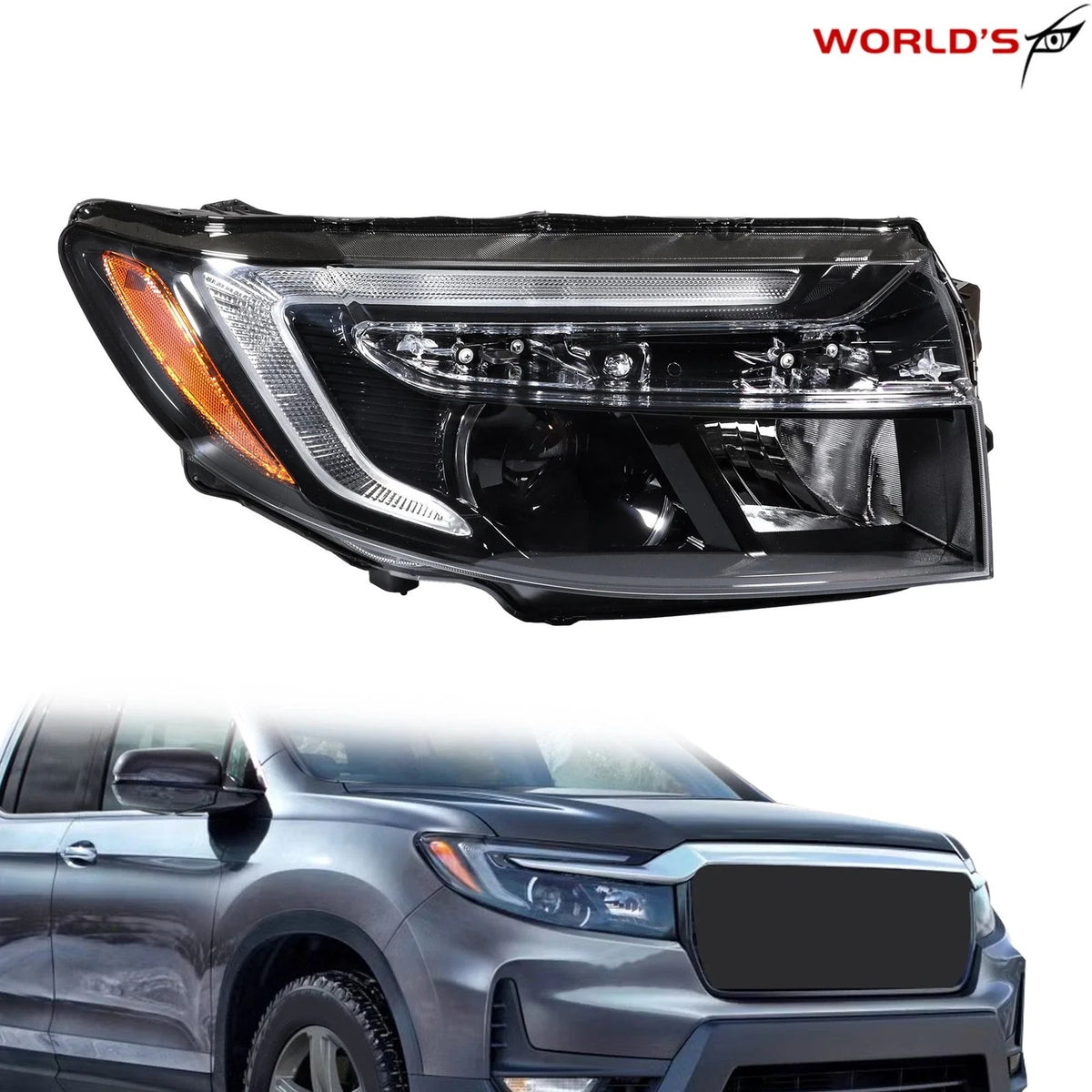 Front Headlights for Honda Ridgeline RTL/Sport (2021–2025)