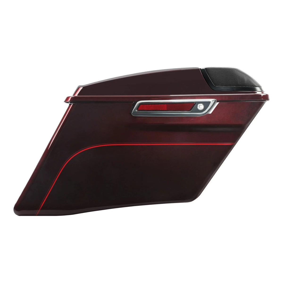 4" Saddlebags in Mysterious Red Sunglo for Harley Street Glide 2014–Present