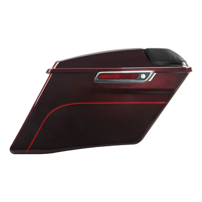 4" Saddlebags in Mysterious Red Sunglo for Harley Street Glide 2014–Present