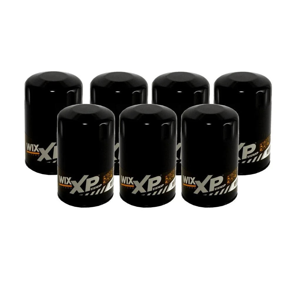 Set of 7 Wix 51516XP Engine Oil Filter Kit for (Spin-On)