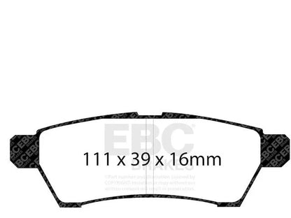 XP836DC Brake Pad Set for Suzuki Equator (2009–2012)