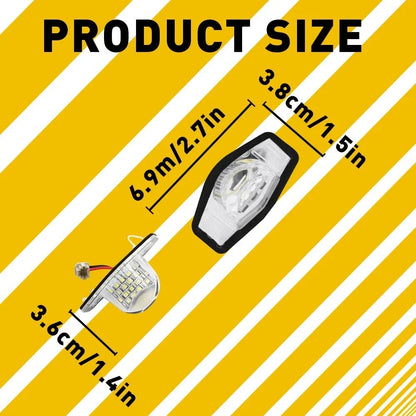 License Plate Lamp Light 6000K 18-SMD White LED for Honda Civic/Fit/Odyssey