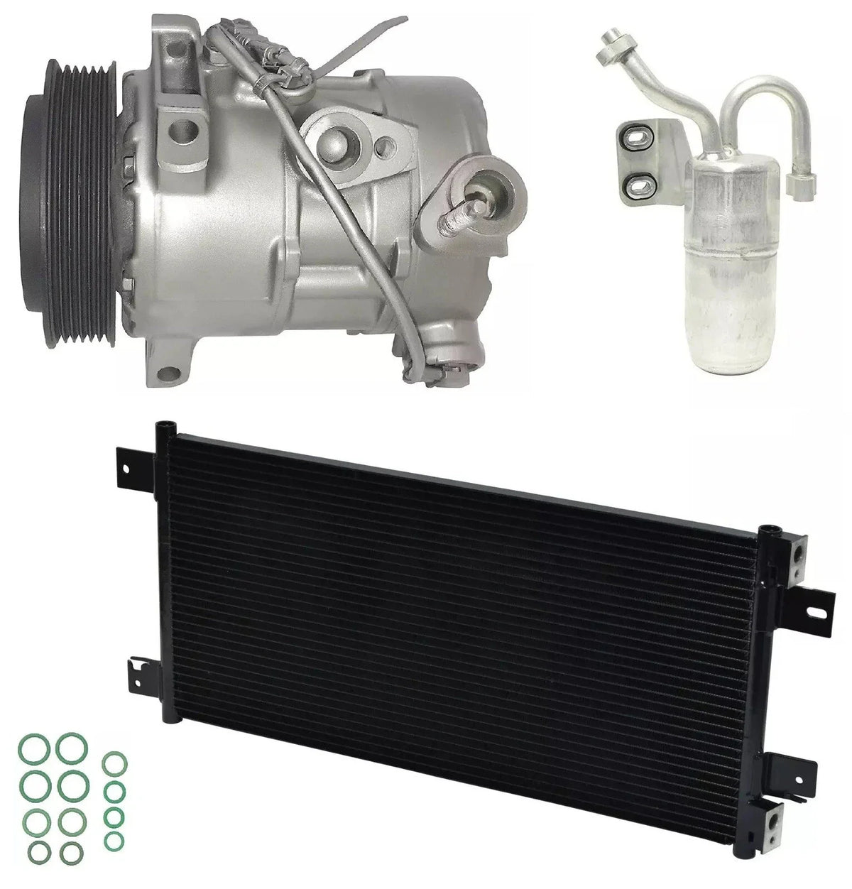 AC Compressor Kit With Condenser for Jeep Compass 2.4L (2009–2010)
