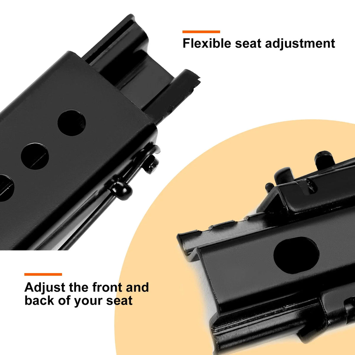 Mounting Brackets Base Rail for Dual Locking Racing Bucket Seat Sliders